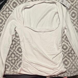 Abercrombie & Fitch White Long Sleeve Top